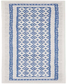 Whimsicle WHS13 Ivory Blue Rug 2' x 8'