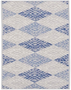 Whimsicle WHS18 Grey Blue Rug 2' x 8'