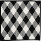 ACCENT DECOR/XMAS 096JP BLACK/WHITE 2' X 3' DECORATIVE RUG