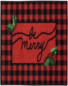 ACCENT DECOR/XMAS 102JP RED 2' X 3' DECORATIVE RUG