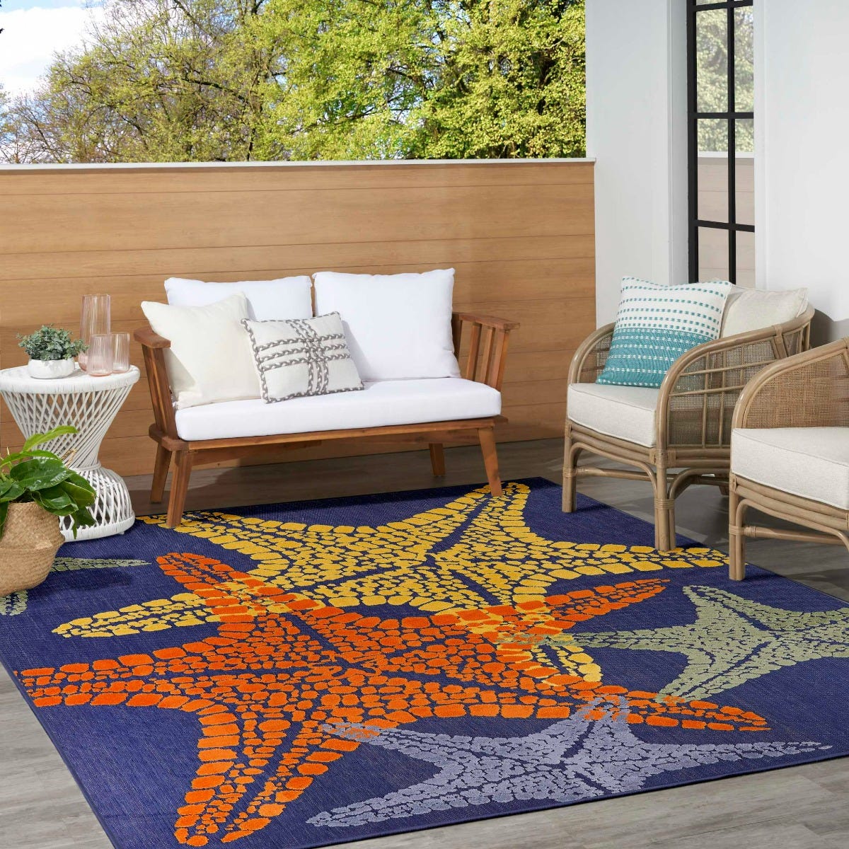 Outdoor rug and pillow sets outlet