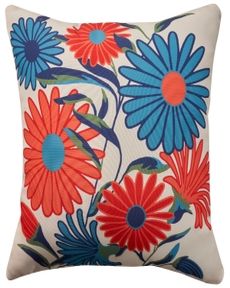 Aloha ALH33 Ivory Multicolor 20" x 20" Throw Pillow