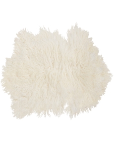 Couture Fur PR101 White 24" X 36" Decorative Rug