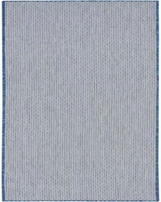 Courtyard COU01 Ivory Blue 2' x 6' Area Rug