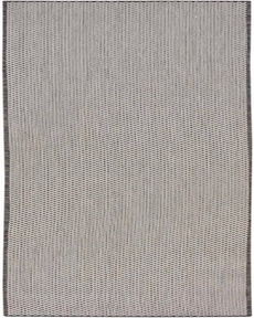 Courtyard COU01 Ivory Charcoal 2' x 6' Area Rug