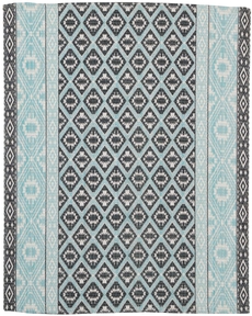 DARIEN DAR05 AQUA 2'3" x 3'9" ACCENT RUG