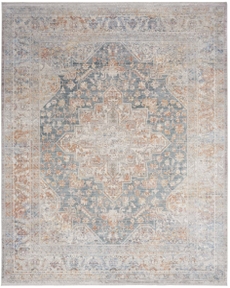 Elegant Heirlooms ELH01 Ivory Blue Area Rug