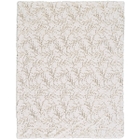 FAUX  FUR SN107 IVORY GOLD 50" X 60" THROW