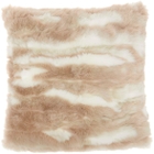 FAUX FUR VV017 BEIGE 20" x 20" THROW PILLOW