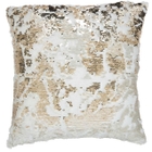 FUR VV201 IVORY GOLD 20" x 20" THROW PILLOW