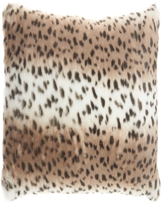 FAUX FUR VV465 BEIGE 14" x 24" THROW PILLOW