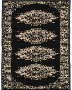 Grafix GRF14 Black 2'3" x 12' Rug