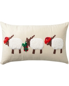 Holiday Pillows L0488 Beige 12" X 24" Throw Pillow