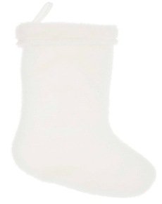 HOME FOR THE HOLIDAY QY423 WHITE 17" x 10" STOCKING