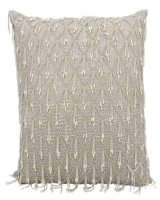 COUTURE LUSTER HR105 GREY 20" x 20" THROW PILLOW