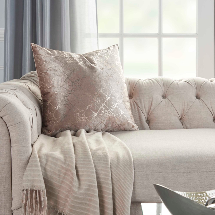 Inspire Me Home Decor L0135 Beige 20 X 20 Throw Pillow