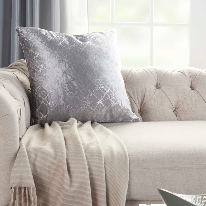 Inspire Me Home Decor L0135 Lt Grey 20 X 20 Throw Pillow