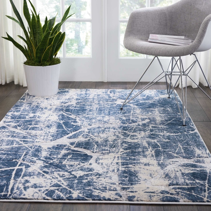 Kathy Ireland Home Heritage Ki356 Beige Blue
