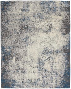 Nourison Home Grand Expressions GNE03 Ivory Grey Blue Rug