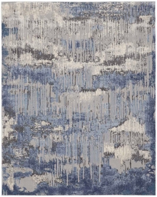 Nourison Home Grand Expressions GNE04 Blue Grey Rug