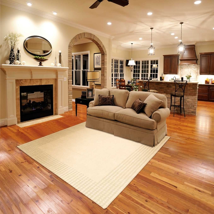 Kathy Ireland Home Cottage Grove Ki700 Bisque Area Rug