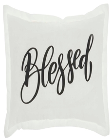 Mina Victory Pillow L2115 White 12" x 20" Throw Pillow