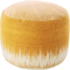 LIFE STYLES AS263 MUSTARD 20" x 20" x 12" POUF