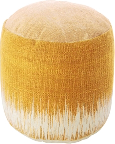 LIFE STYLES AS263 MUSTARD 20" x 20" x 12" POUF