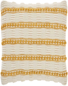LIFE STYLES GC384 YELLOW 12" X 20" THROW PILLOW