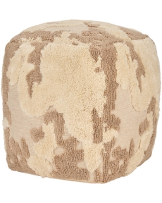 Lifestyle RC039 Beige 15" x 15" x 15" Pouf