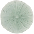 Lifestyle RC190 Celadon Cotton Velvet16" X 16" Round Throw Pillow