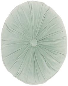 Lifestyle RC190 Celadon Cotton Velvet16" X 16" Round Throw Pillow