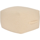 Lifestyle RC387 Ivory 18" x 18" x 14" Pouf