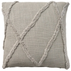 Lifestyle SH018 Light Grey 18" x 18" Throw Pillow