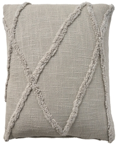 Lifestyle SH018 Light Grey 18" x 18" Throw Pillow