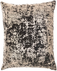 LUMINESCENCE DR502 BLACK ROSE GOLD 20" x 20" THROW PILLOW