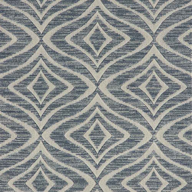 Elegance Modern Trellis Mdntr Steel Blue Broadloom Carpet