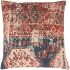 57 GRAND BY NICOLE CURTIS GT229 RED 24" X 24" THROW PILLOW