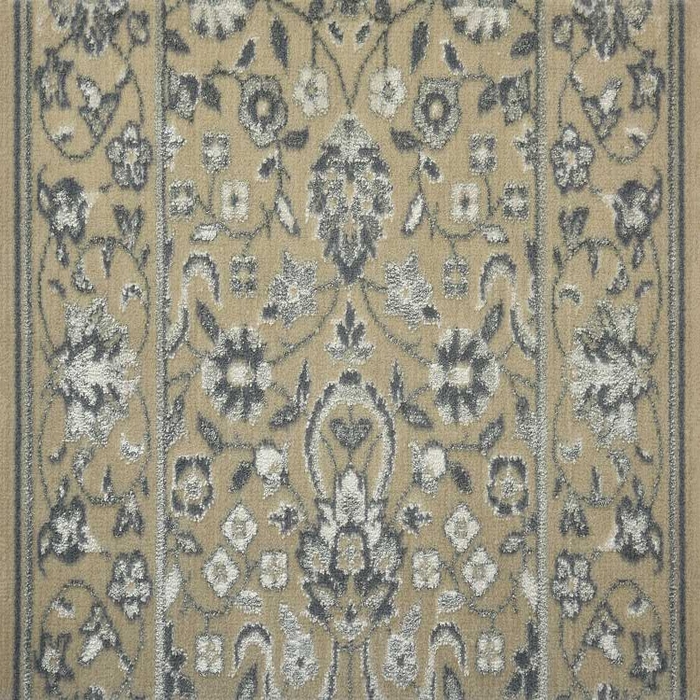 Glamour Kashan Glamk Ivory Runner Broadloom Carpet