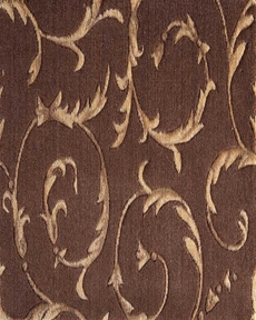 SOMERSET SCROLLWORK ST02 BROWN BROADLOOM