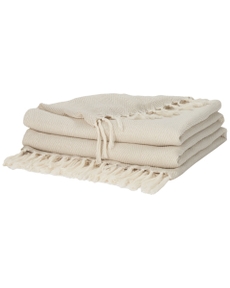 Outdoor Pillows VJ022 Beige 50" x 60" Throw Blanket