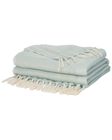 Outdoor Pillows VJ022 Turquoise 50" x 60" Throw Blanket