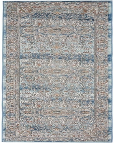 Quarry QUA11 Ivory Blue Rug 2'2" x 10'