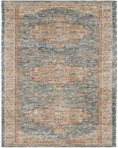 Sahar SHR06 Ivory Blue 2'3" x 10'2" Area Rug
