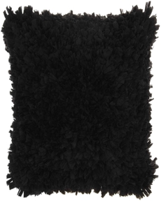SHAG DL660 BLACK 17" x 17" THROW PILLOW