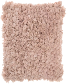 SHAG DL660 BLUSH 17" x 17" THROW PILLOW