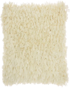 SHAG DL660 IVORY 14" x 20" THROW PILLOW