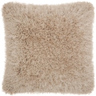 SHAG TL003 BEIGE 20" x 20" THROW PILLOW