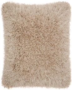 SHAG TL003 BEIGE 20" x 20" THROW PILLOW