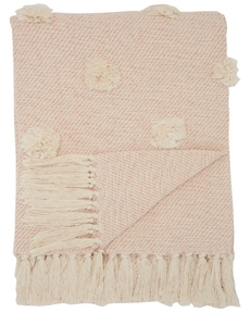 THROW SH019 BLUSH 50" x 60" THROW BLANKET